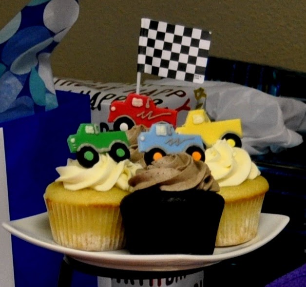 Monster Truck Birthday Cupcakes