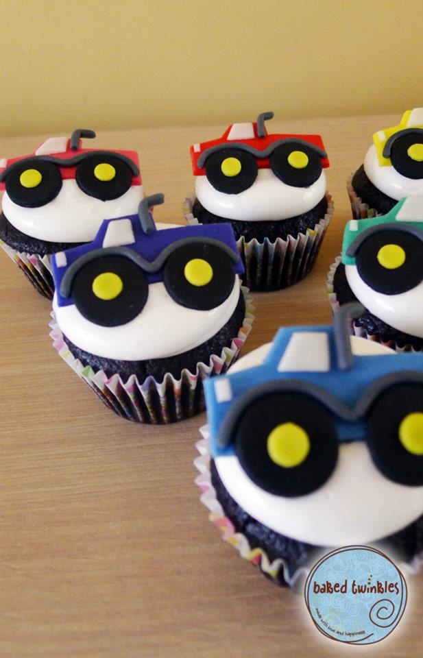 13 Photos of Monster Truck Birthday Party Cupcakes For Boys