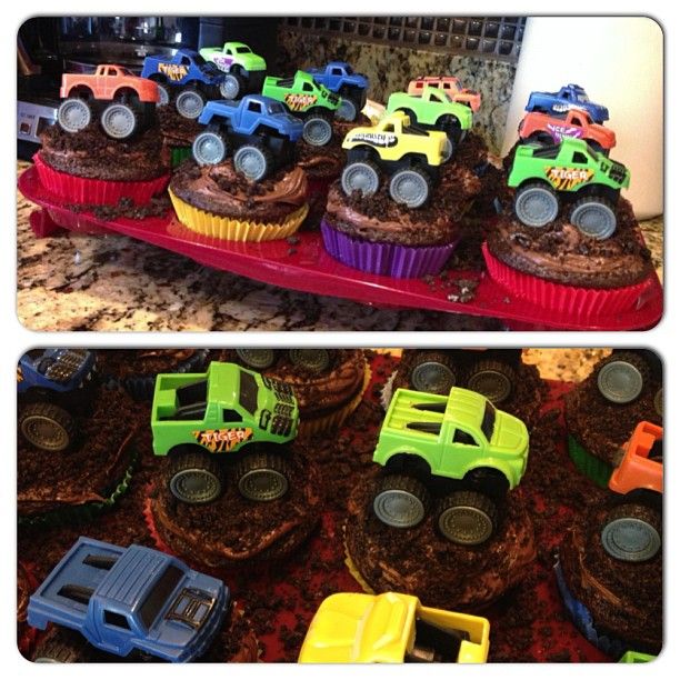 Monster Truck Cupcakes