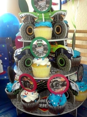 Monster Truck Cupcakes