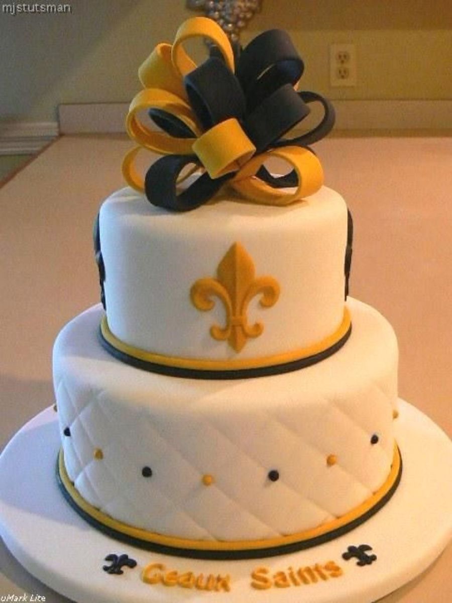 New Orleans Saints Birthday Cake