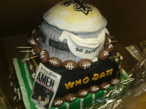 New Orleans Saints Cake