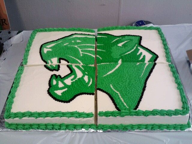 Panther Graduation Cake