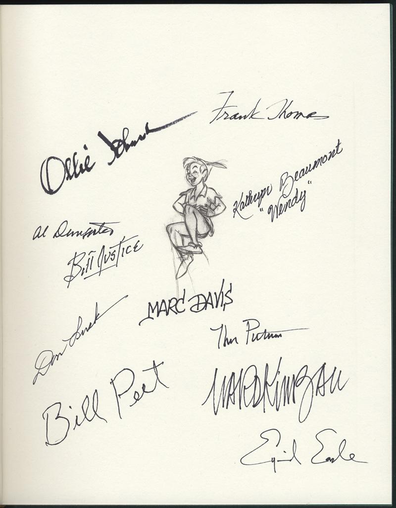 Peter Pan Disney Character Signatures