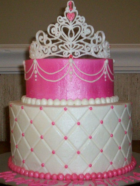 Pink Princess Birthday Cake