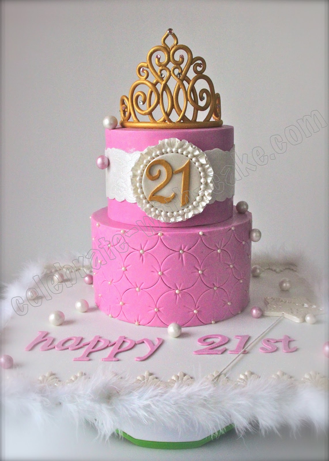 Pink Princess Tiara Cake