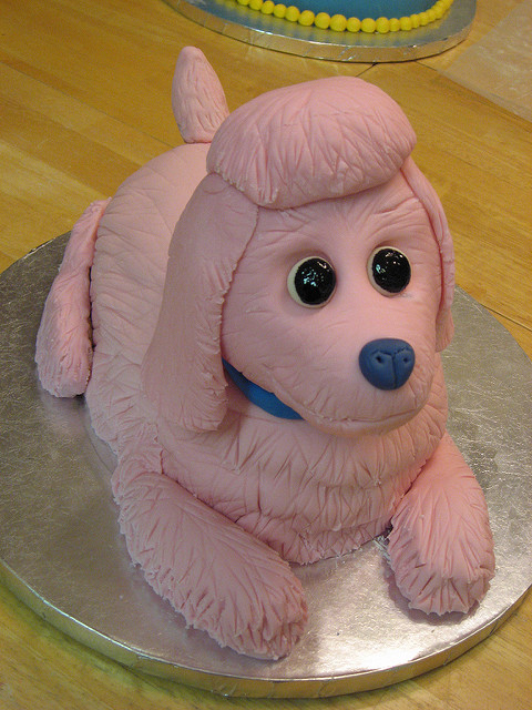 Poodle Dog Birthday Cake