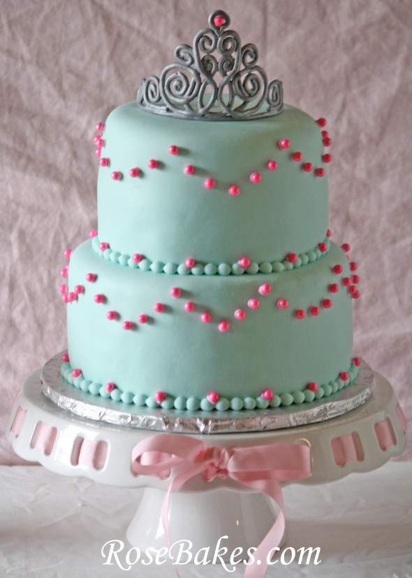 Princess Crown Birthday Cake