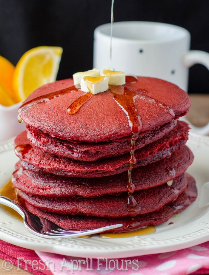 Red Velvet Pancakes