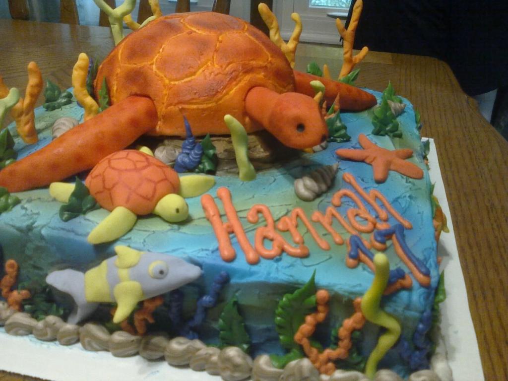 Sea Turtle Birthday Cake Ideas