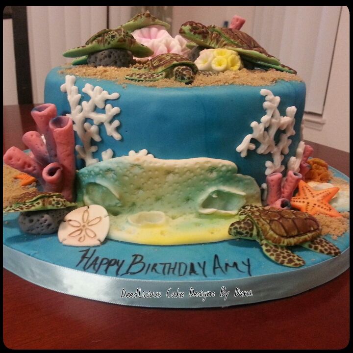 Sea Turtle Cake Decorations