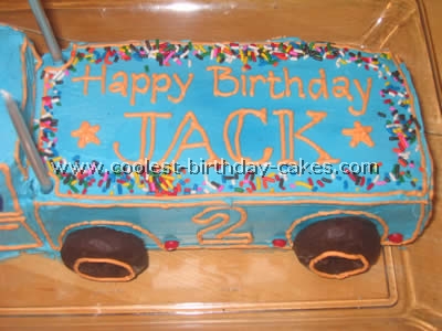 Semi Truck Birthday Cake Idea