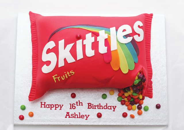 Skittles Cake