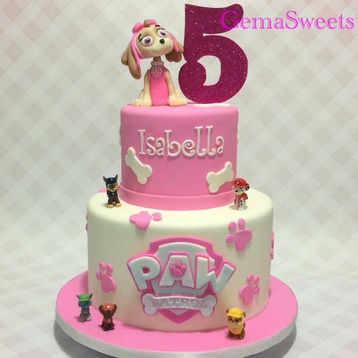 Skye PAW Patrol Birthday Cake Girl