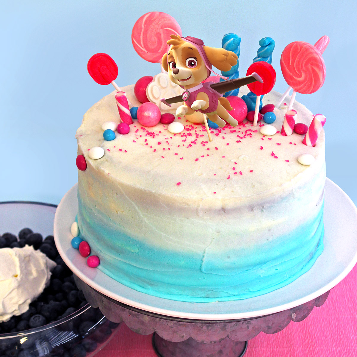 Skye PAW Patrol Birthday Cake