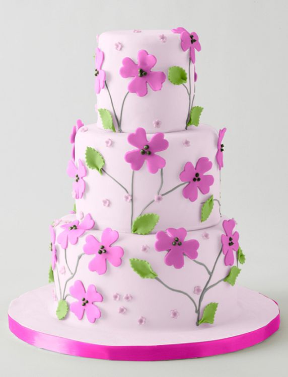 Spring Lilac Flowers Cake