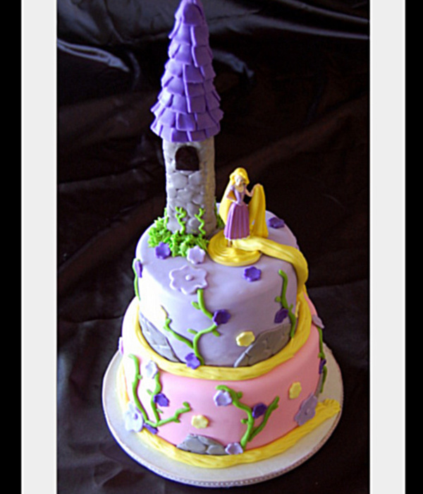 Tangled Rapunzel Cake