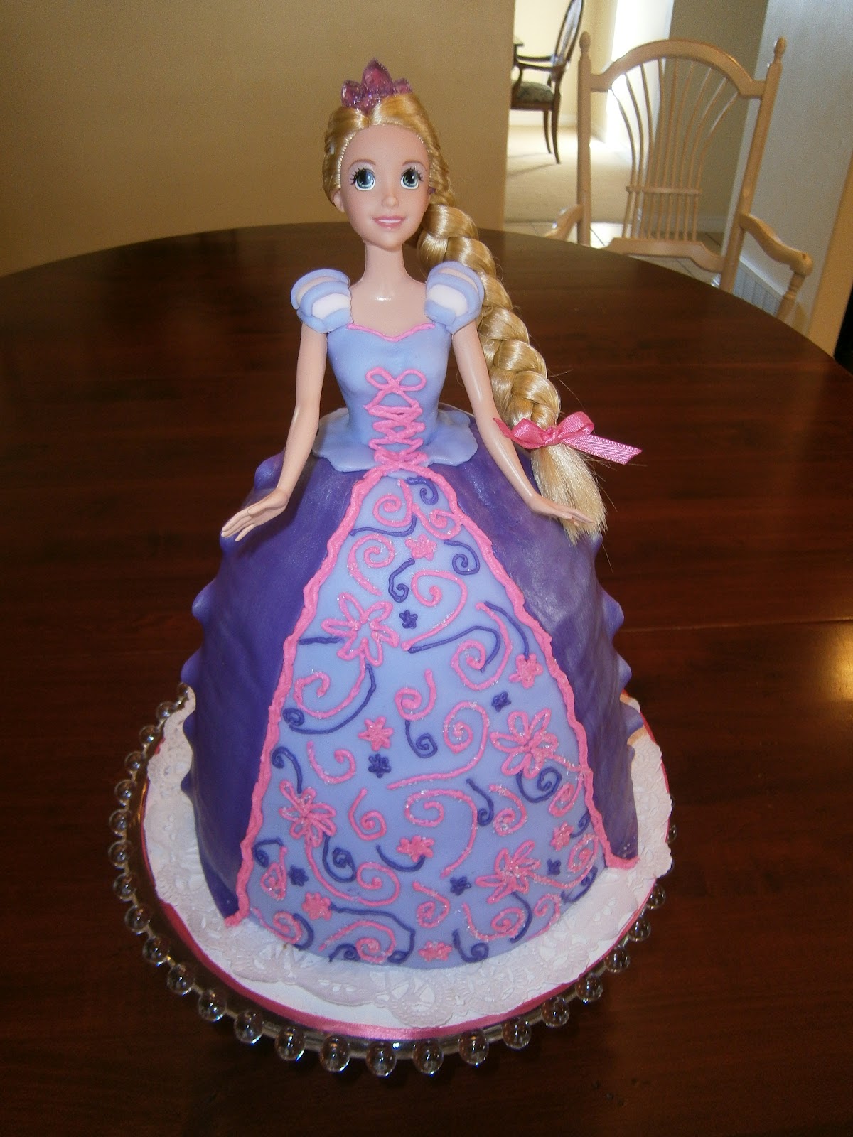 Tangled Rapunzel Sheet Cake