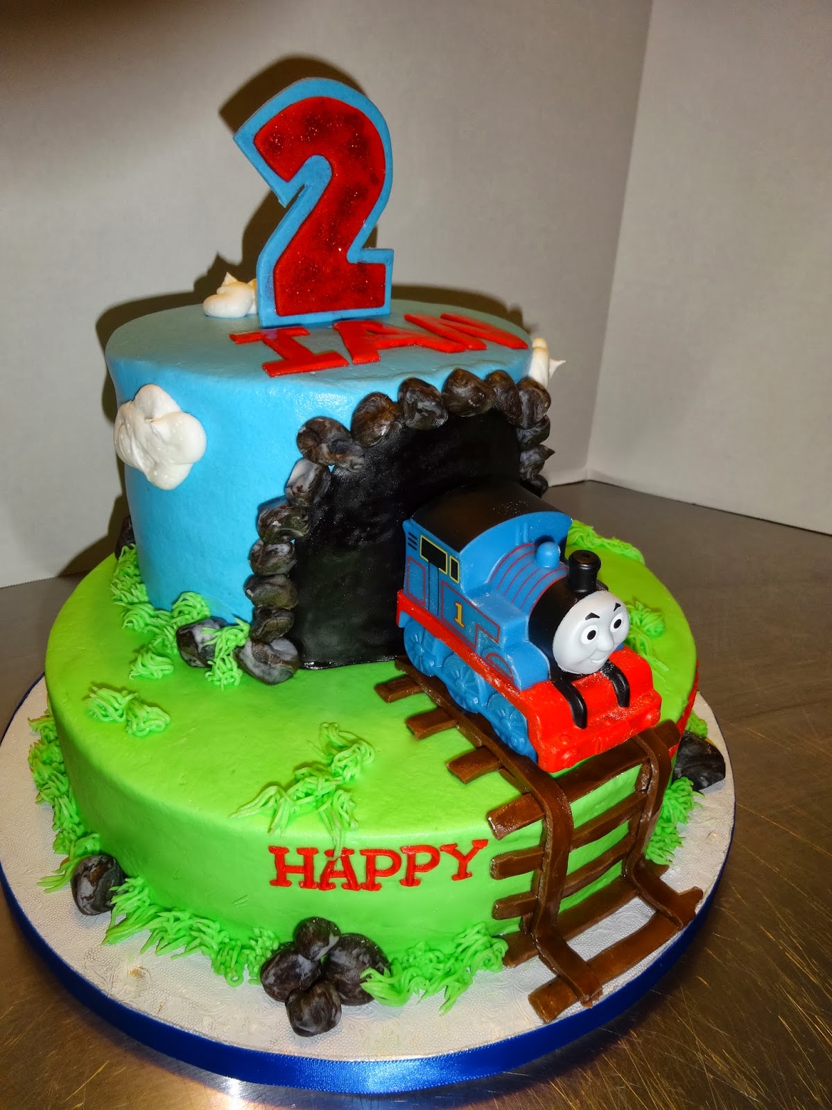 Thomas the Train Birthday Party Cake