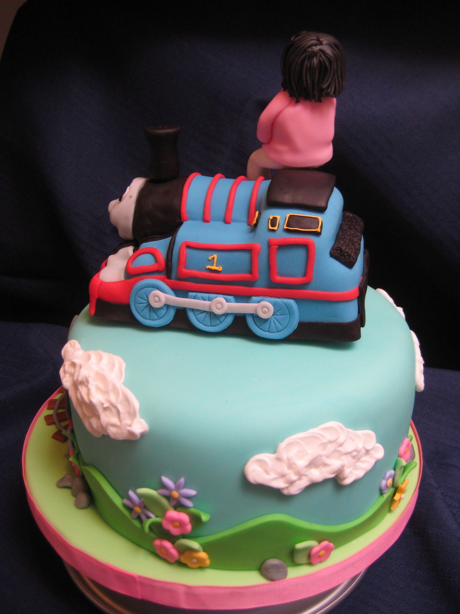 Thomas the Train Cake Girl