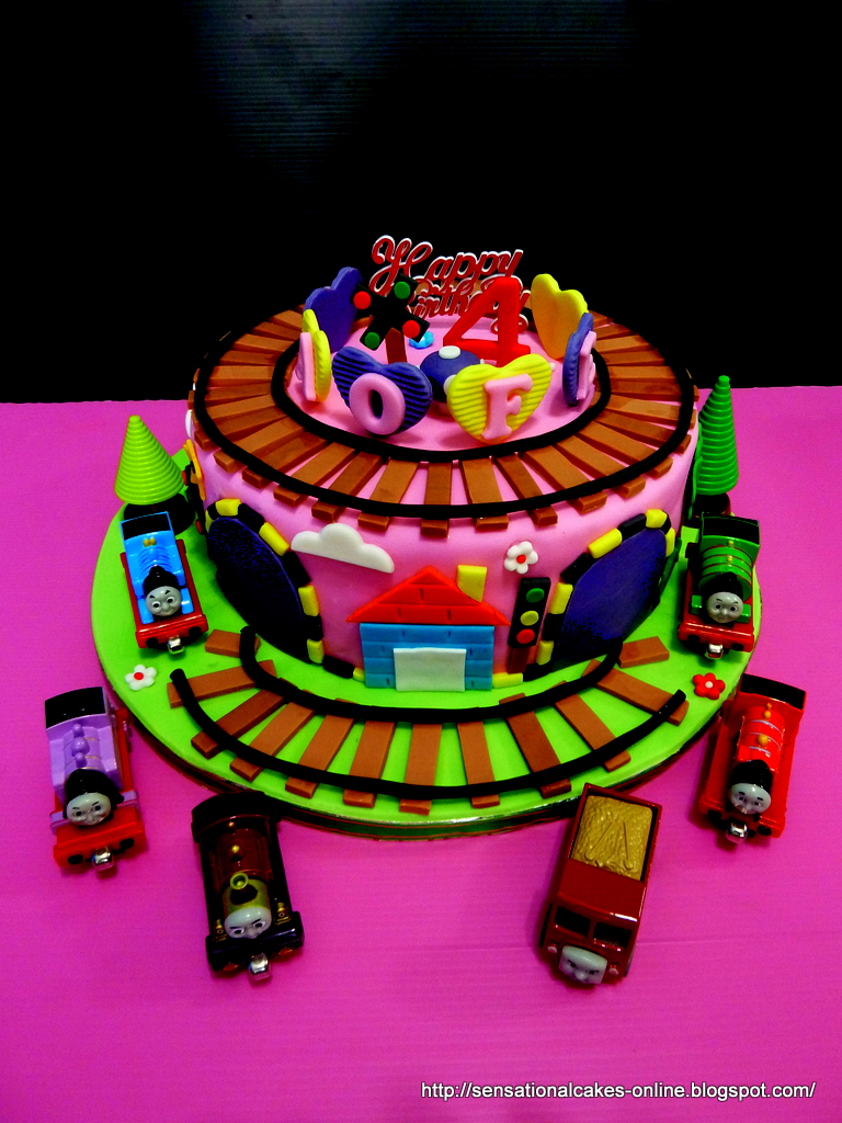 Thomas Train Theme Birthday Cake