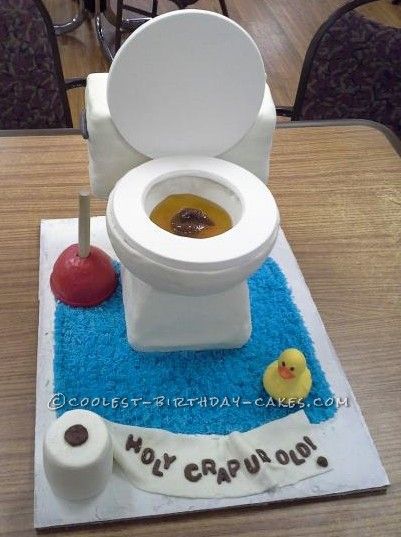 Toilet Birthday Cake