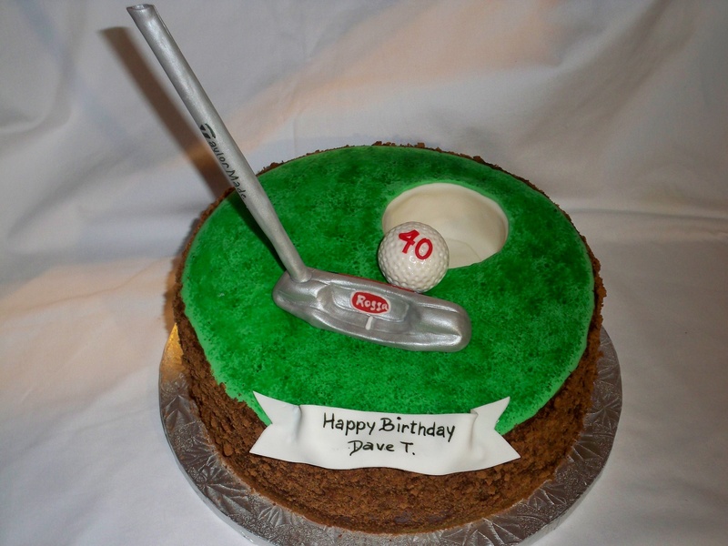 40th Birthday Golf Cake