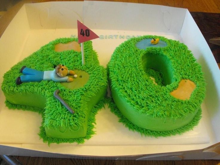 40th Birthday Golf Cake