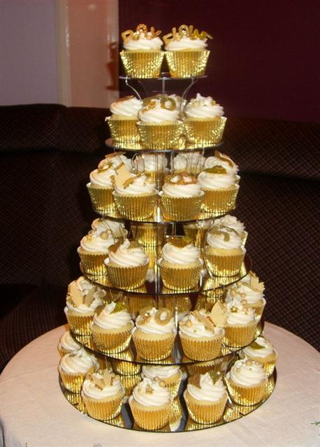 50th Wedding Anniversary Cake Cupcake Tower