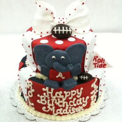 Alabama Crimson Tide Birthday Cake