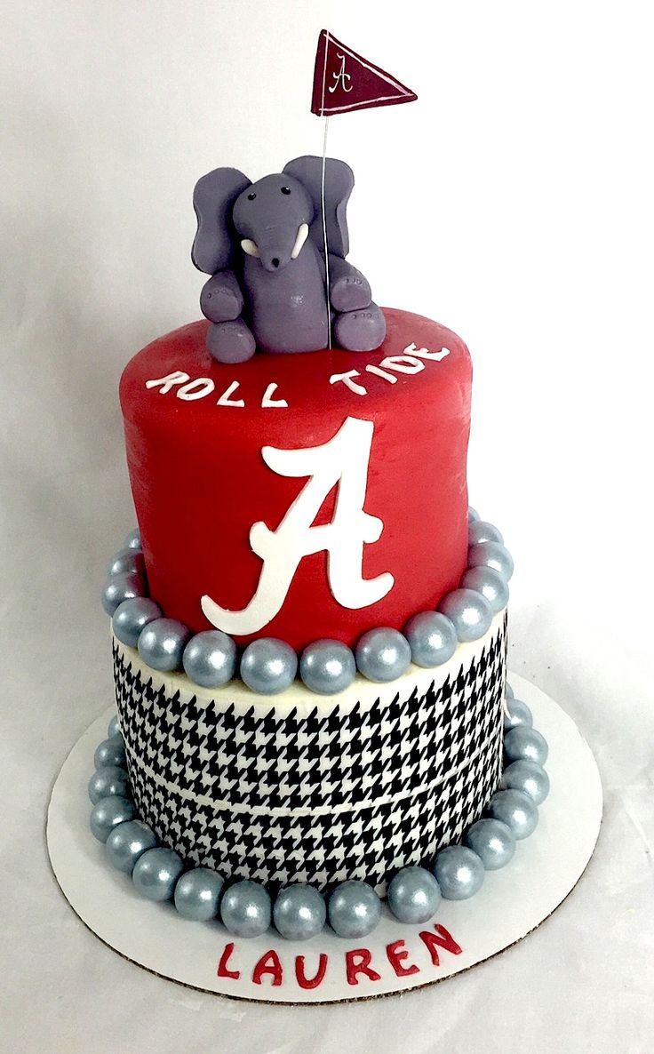 Alabama Football Birthday Cake