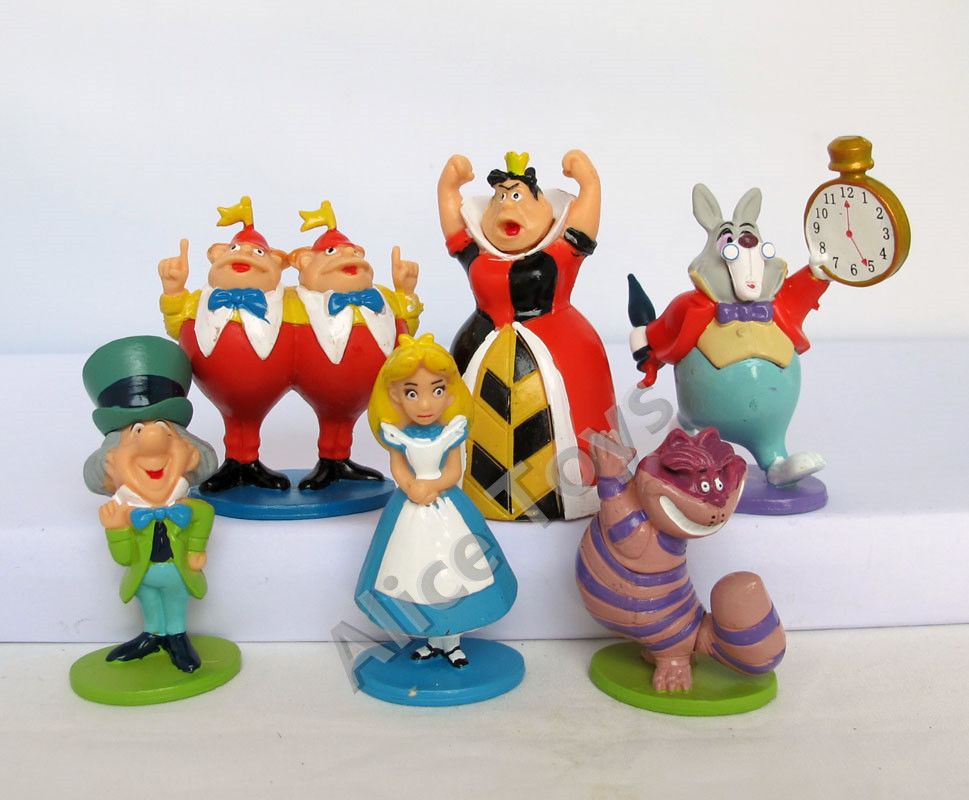 Alice in Wonderland Cake Topper Set