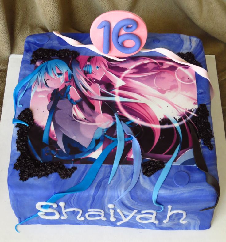 Anime Birthday Cake