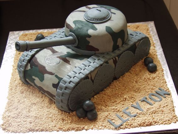 Army Tank Birthday Cake