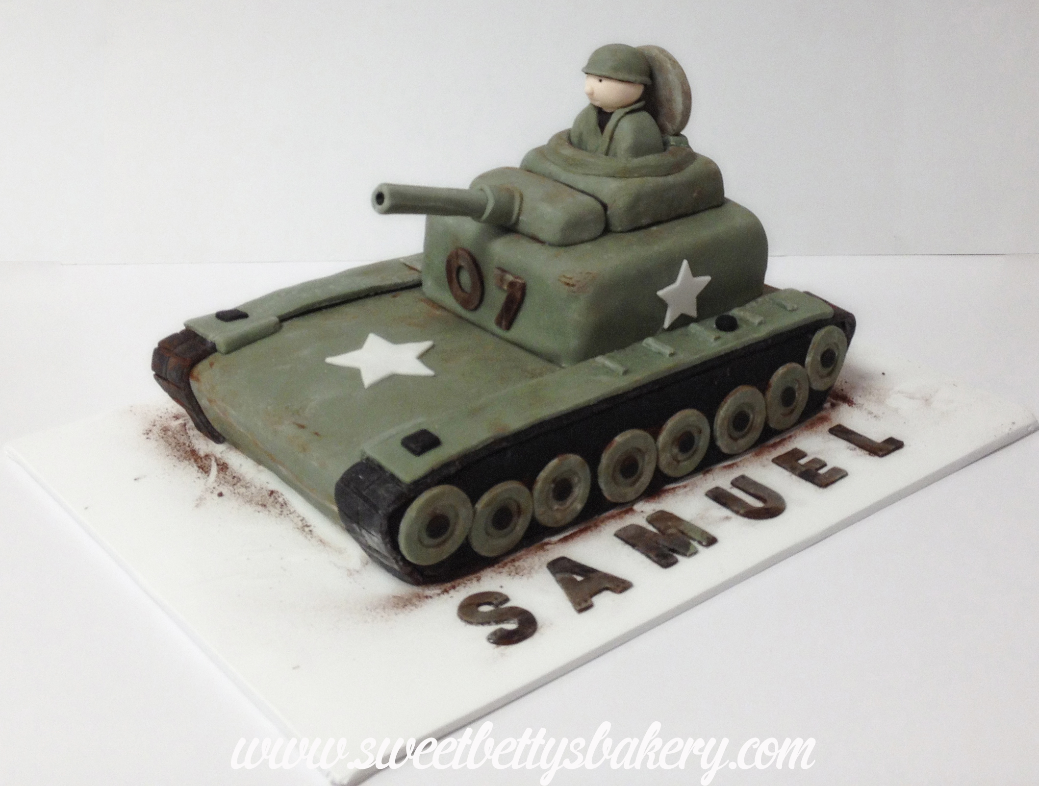 Army Tank Birthday Cake