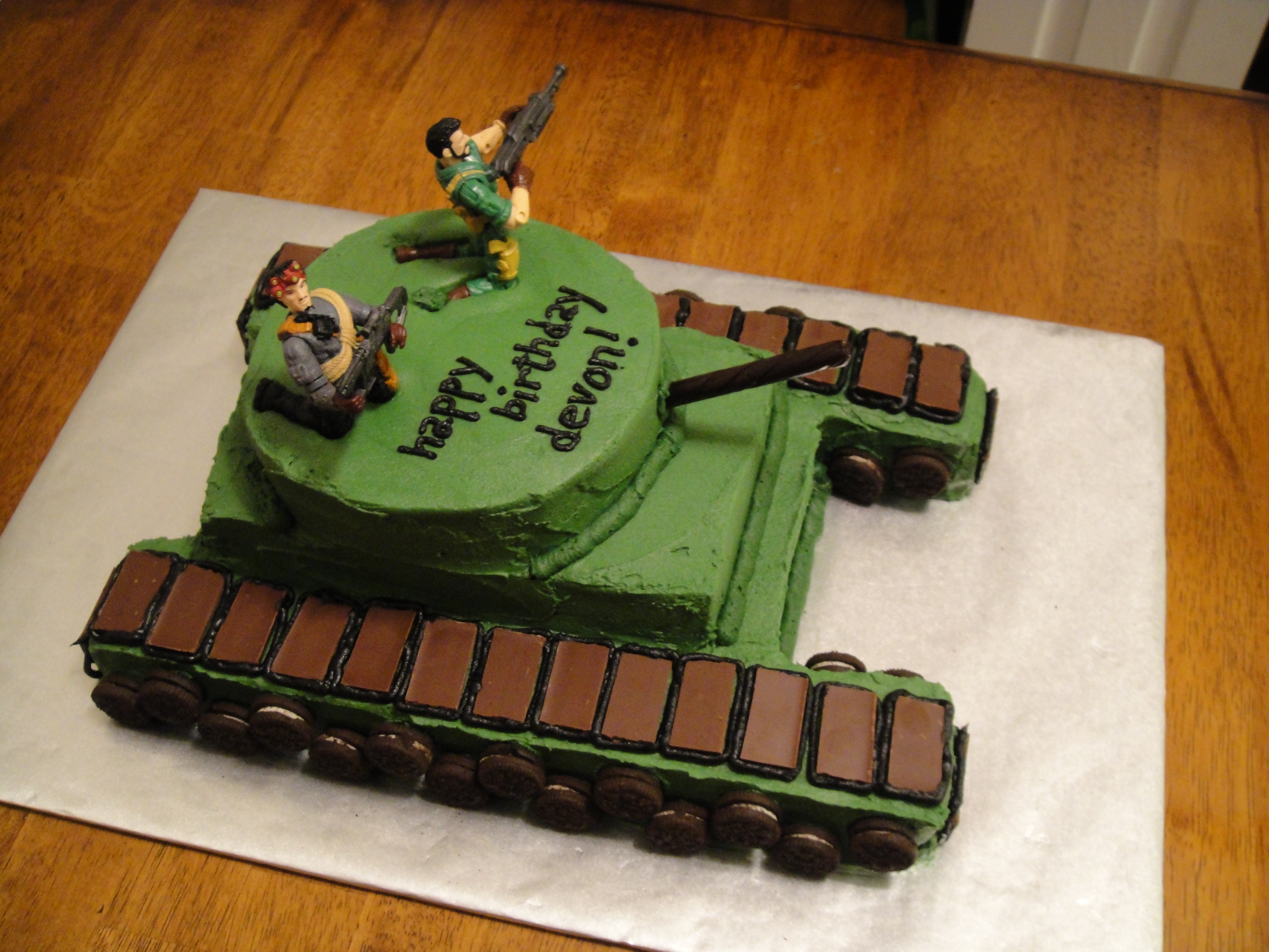 Army Tank Birthday Cake