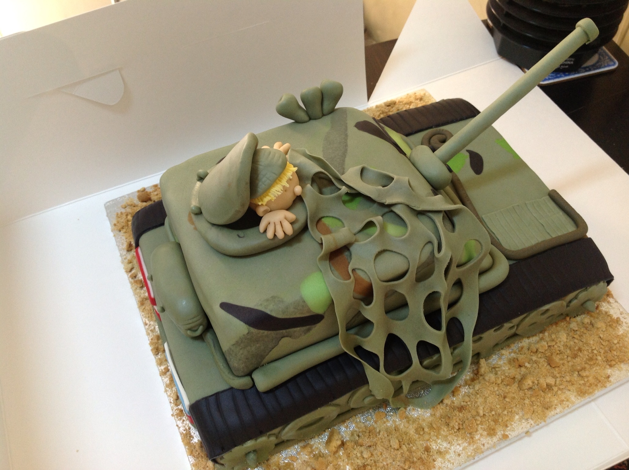 Army Tank Birthday Cake