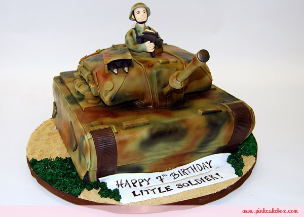 Army Tank Birthday Cake