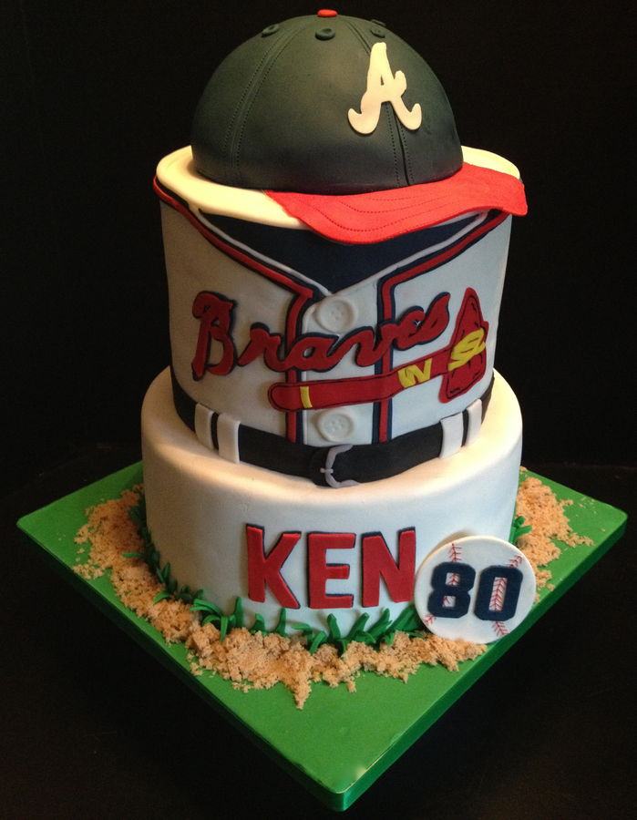 Atlanta Braves Baseball Birthday Cake