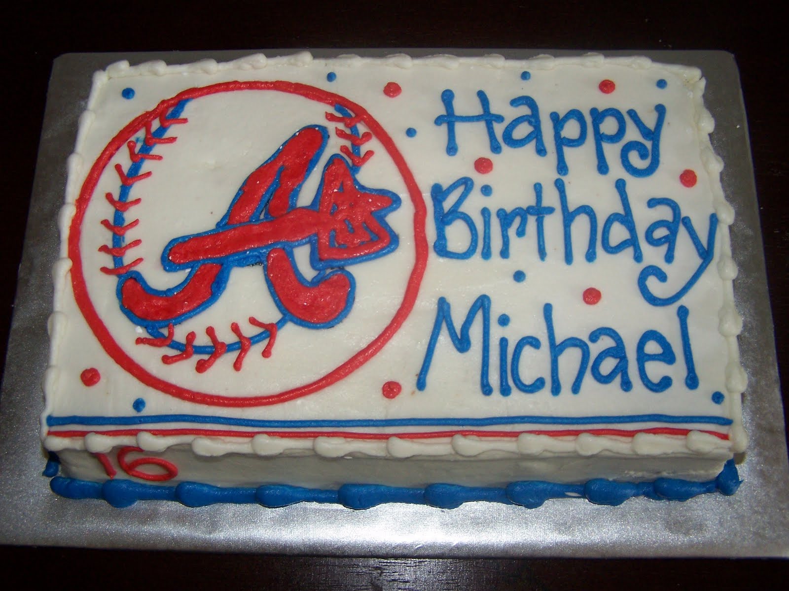 Atlanta Braves Baseball Themed Cakes and Cupcakes