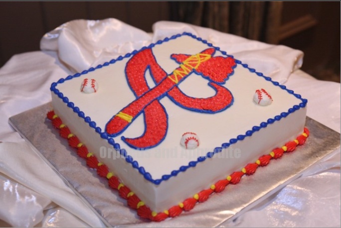 Atlanta Braves Birthday Cake