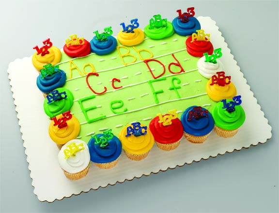 Back to School Cupcake Cake Ideas