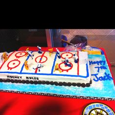 Birthday Cake Hockey Rink