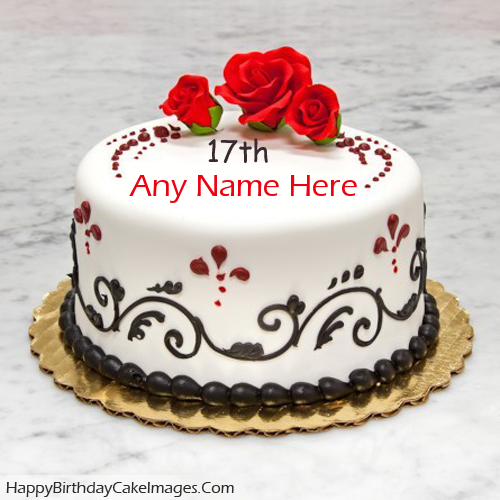 Birthday Cake with Name Edit for Facebook