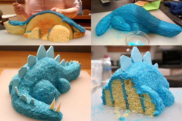 Birthday Dinosaur Cake Tutorial