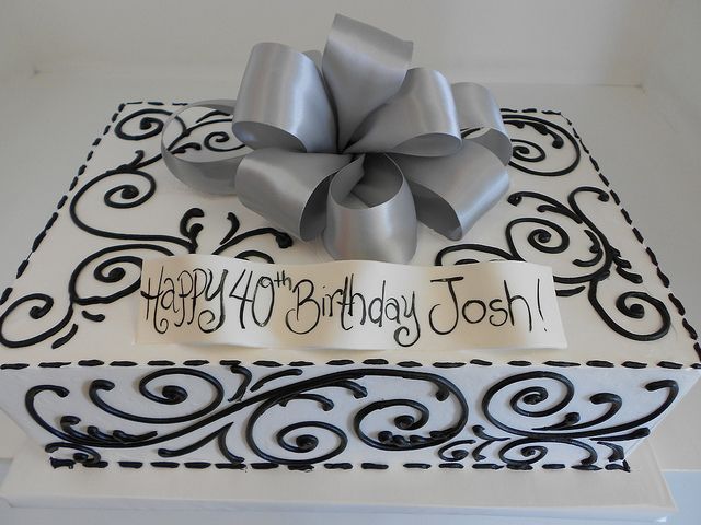 Black and White Sheet Cake Designs