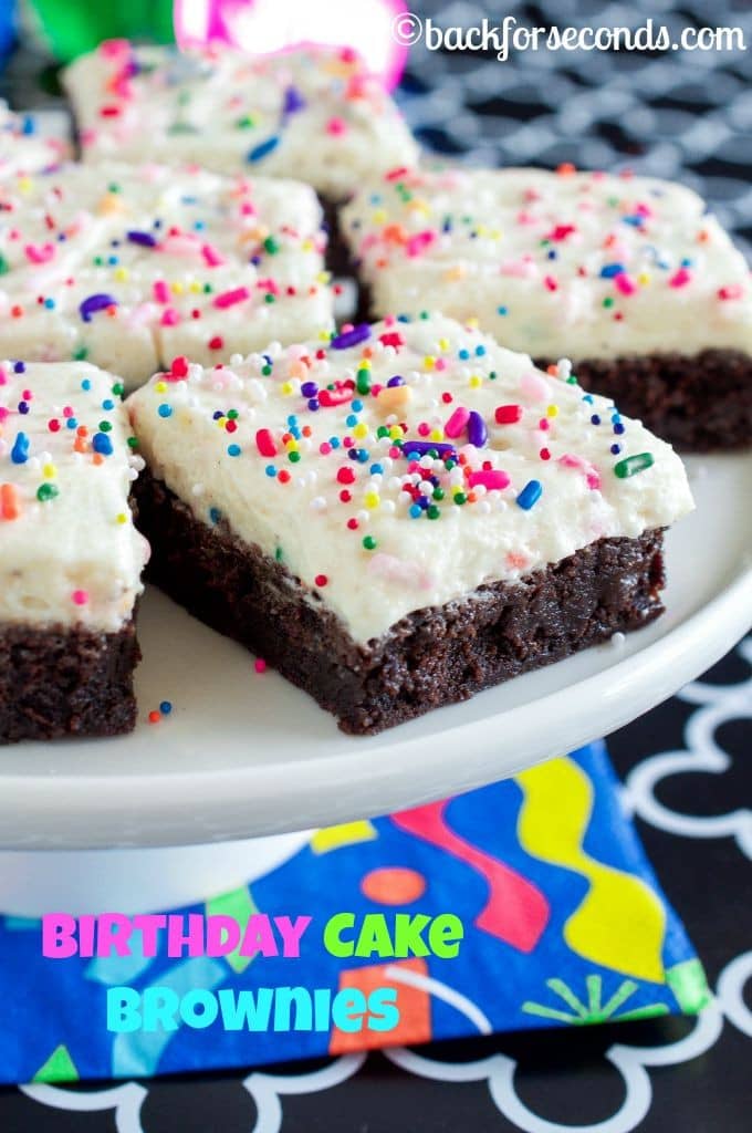 Brownie Birthday Cake