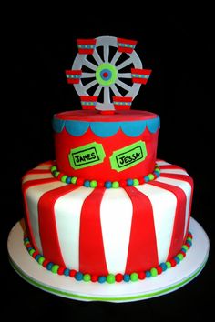 Carnival Themed Birthday Cake