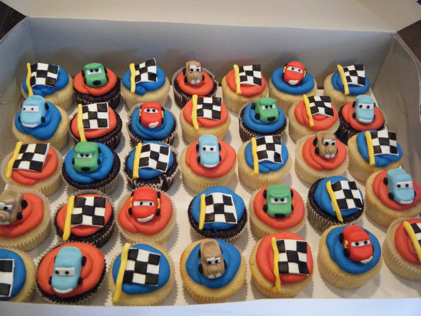 Cars Cupcake Cake