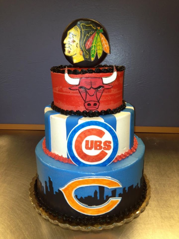 Chicago Sports Birthday Cake